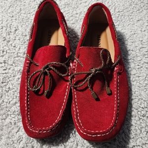 Alfani Suede Wine Red loafers